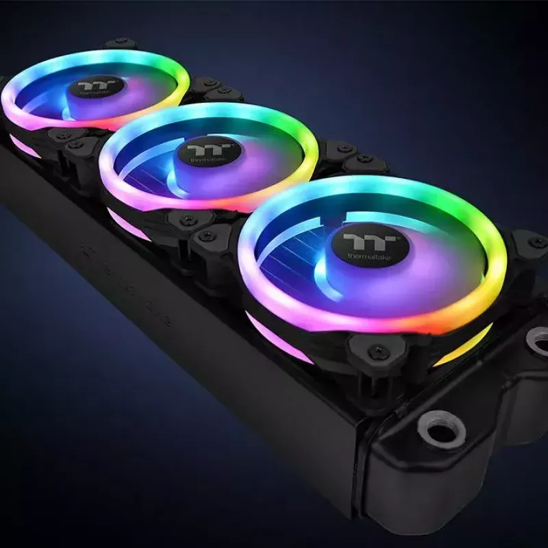 Ventoinha de radiador Thermaltake Riing Trio 12 LED RGB, TT Premium Edition