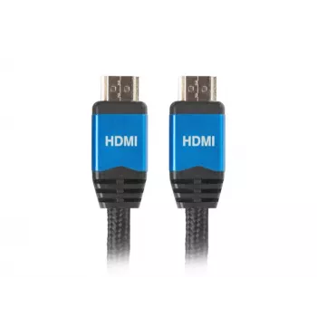 Cabo HDMI LANBERG CA-HDMI-20CU-0018-BL 1,8 m, HDMI 2.0, 18 Gbit/s, 2160p, ARC, Ethernet