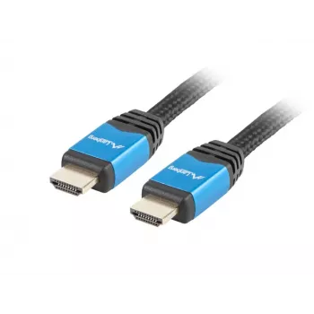 Cabo HDMI LANBERG CA-HDMI-20CU-0018-BL 1,8 m, HDMI 2.0, 18 Gbit/s, 2160p, ARC, Ethernet