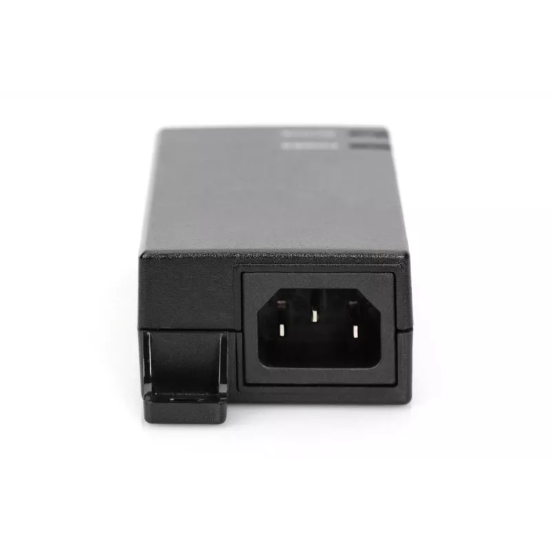 Injetor PoE Gigabit DIGITUS, 802.3af 10/100/1000Mbps, pinos de alimentação: 4/5(+), 7/8(-), saída máx. 48V, 15.4W