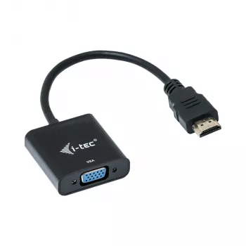 Adaptador de cabo i-tec HDMI para VGA, 0.15 m, HDMI, VGA, macho, fêmea, 1920 x 1080 pixels