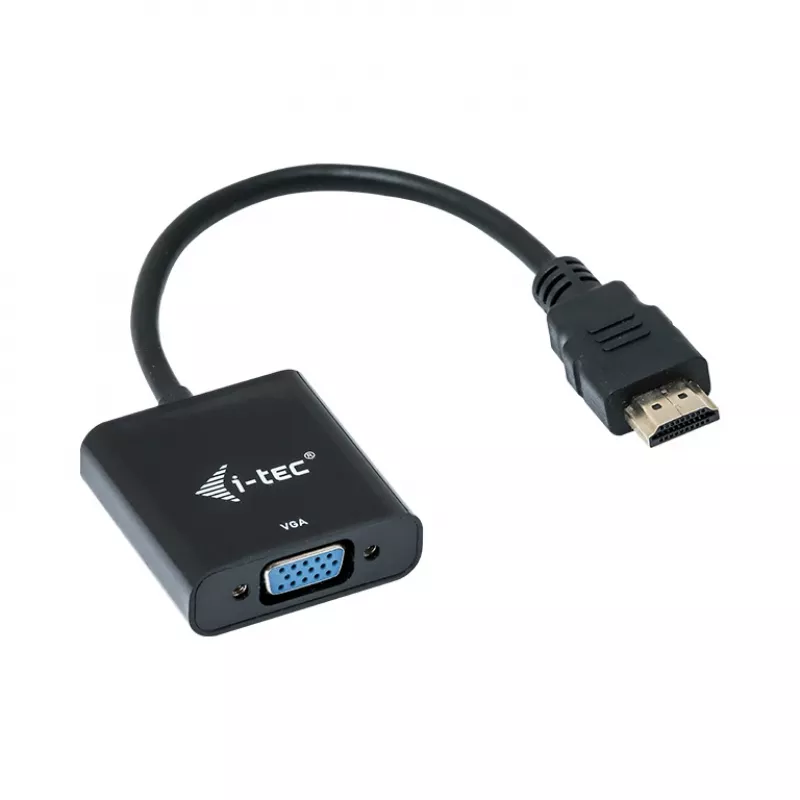 Adaptador de cabo i-tec HDMI para VGA, 0.15 m, HDMI, VGA, macho, fêmea, 1920 x 1080 pixels