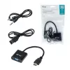 Adaptador de cabo i-tec HDMI para VGA, 0.15 m, HDMI, VGA, macho, fêmea, 1920 x 1080 pixels