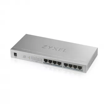Zyxel GS1008HP Gigabit Ethernet não gerido (10/100/1000) Power over Ethernet (PoE) cinzento