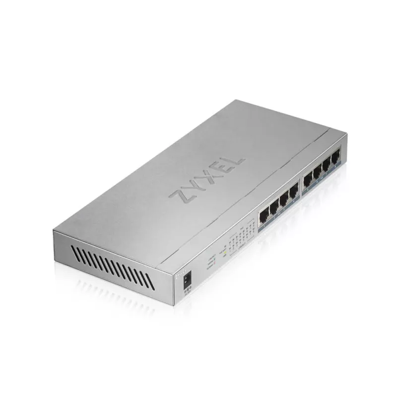 Zyxel GS1008HP Gigabit Ethernet não gerido (10/100/1000) Power over Ethernet (PoE) cinzento