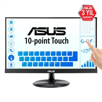 Monitor de computador ASUS VT229H 54,6 cm (21,5 polegadas) 1920 x 1080 píxeis Full HD LED ecrã tátil preto