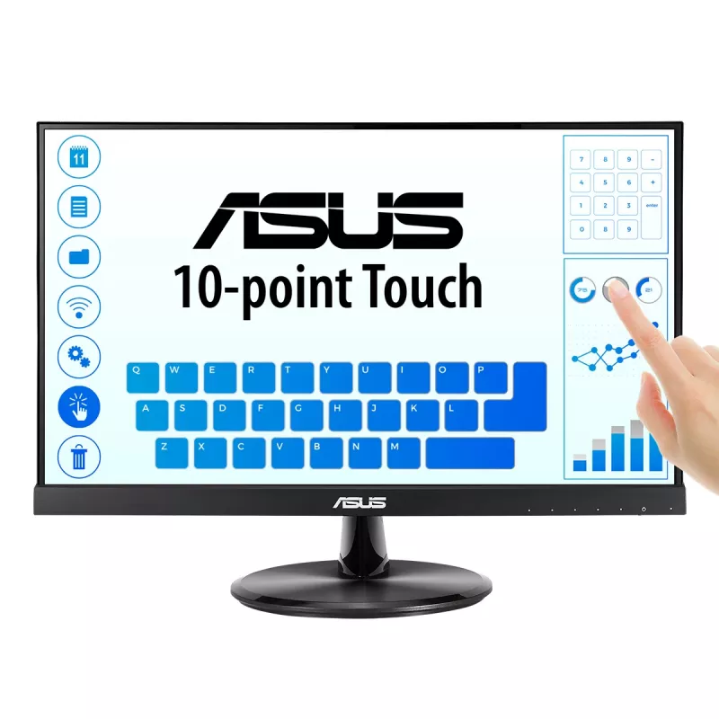 Monitor de computador ASUS VT229H 54,6 cm (21,5 polegadas) 1920 x 1080 píxeis Full HD LED ecrã tátil preto