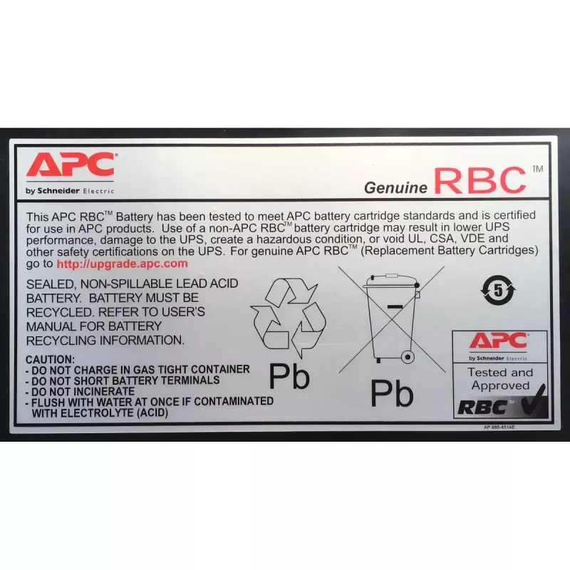 Cartucho de substituição de bateria APC RBC59 (OEM)