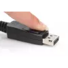 Cabo DisplayPort DIGITUS, M/M, 2 m com bloqueio, Ultra HD 8K, Ver. 1.3/1.4, standard