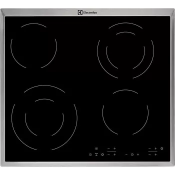 Placa de fogão Electrolux EHF6342XOK preto de encastrar placa vitrocerâmica 4 zonas