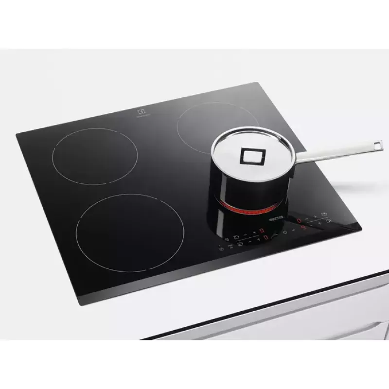 Placa de indução de encastrar Electrolux LIR60430 preta 60 cm 4 zonas de cozedura