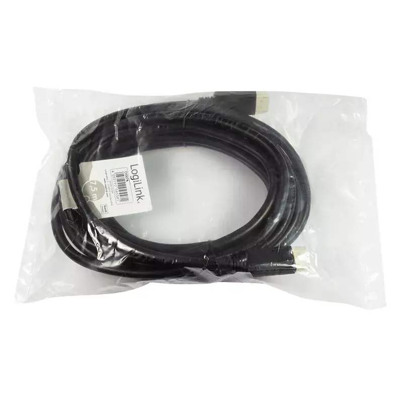 Cabo DisplayPort LogiLink CV0076 7,5 m preto