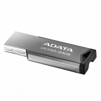 Pen drive CompactFlash ADATA UV250 64 GB, prateada, 45,4×14,9×5,35 mm, 5,6 g