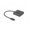 Adaptador gráfico USB LANBERG AD-UC-HD-01, preto, macho/fêmea