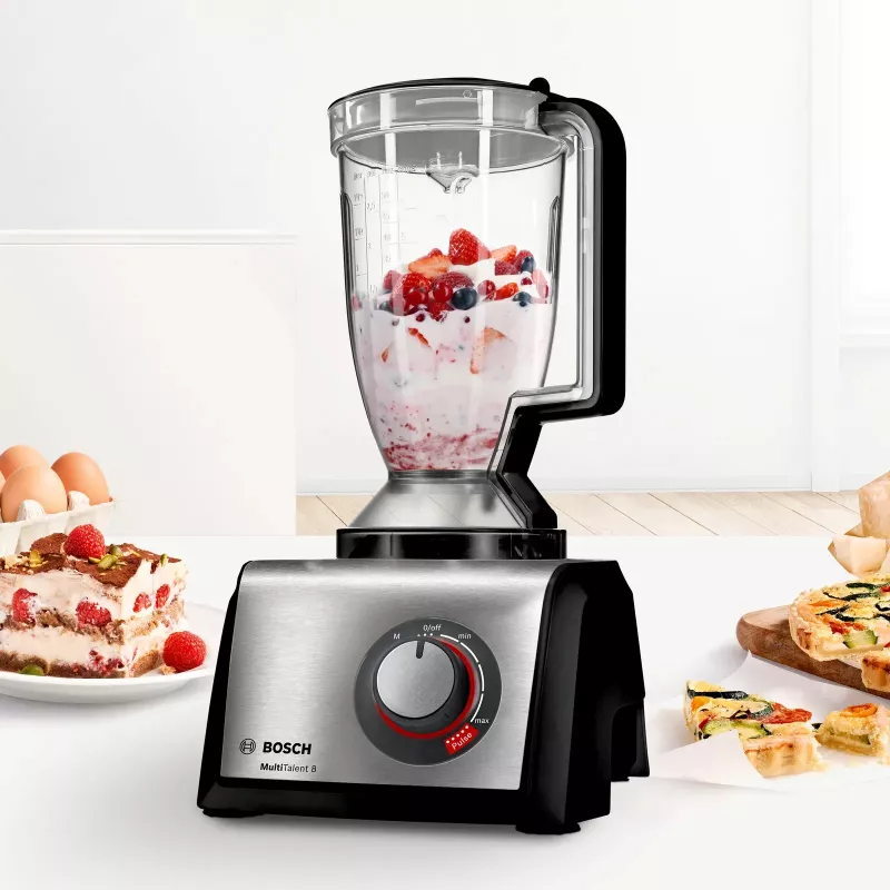 Robot de cozinha Bosch MC812M865 1250 W 3,9 L preto, aço inoxidável