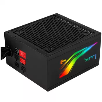 Fonte de alimentação modular para PC Aerocool LUXRGB550M RGB 550W 80Plus Bronze 230V preto