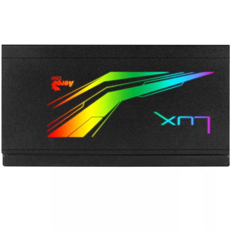 Fonte de alimentação modular para PC Aerocool LUXRGB550M RGB 550W 80Plus Bronze 230V preto