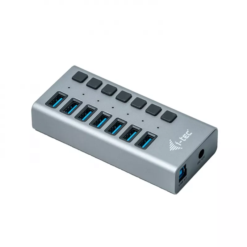 Hub de carregamento i-tec USB 3.0 7 portas + adaptador de alimentação 36 W