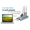 Hub de carregamento i-tec USB 3.0 7 portas + adaptador de alimentação 36 W