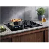 Placa de fogão a gás de encastrar Electrolux EGG6407K preta 59 cm 4 zonas de cozedura