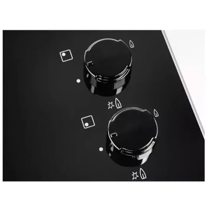 Placa de fogão a gás de encastrar Electrolux EGG6407K preta 59 cm 4 zonas de cozedura