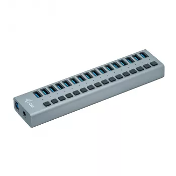 Hub de carregamento i-tec USB 3.0 16 portas + fonte de alimentação 90 W
