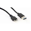 Caixa GEMBIRD USB 3.0 para disco SATA de 2,5 polegadas 9,5 mm, plástico transparente