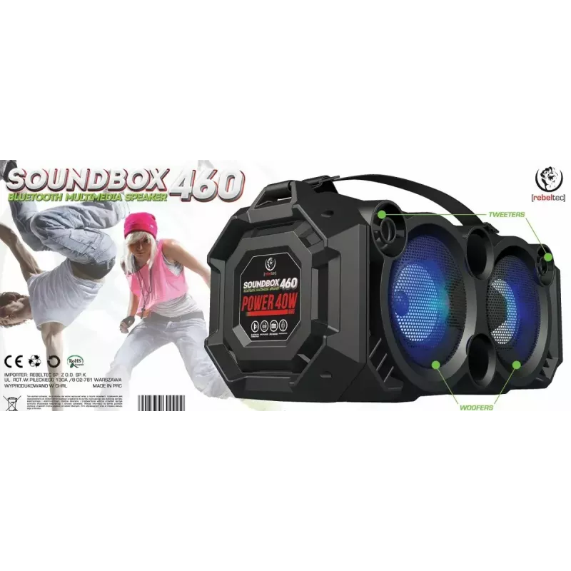 Altifalante Bluetooth SoundBox 460, preto