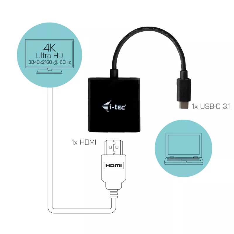 Adaptador i-tec USB-C HDMI 4K/60 Hz