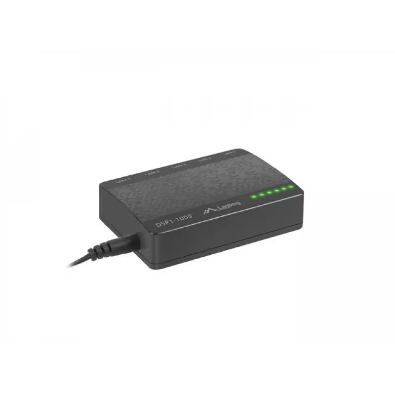 Switch LANBERG Dsp1-1005 5x 1gb/s Unmanaged Gigabit Ethernet Desktop Switch 5v