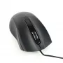 Rato ótico com fios para ambas as mãos Gembird MUS-3B-01 — USB Type-A, 1000 DPI, 3 botões, preto
