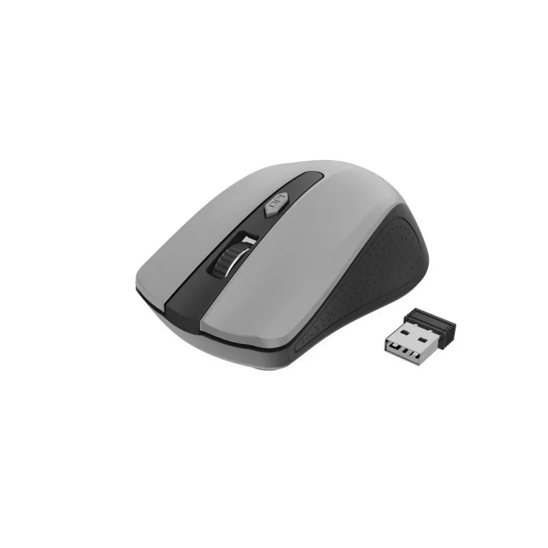 Rato ótico sem fios GEMBIRD MUSW-4B-04-BG – 4 botões preto/cinzento-espacial