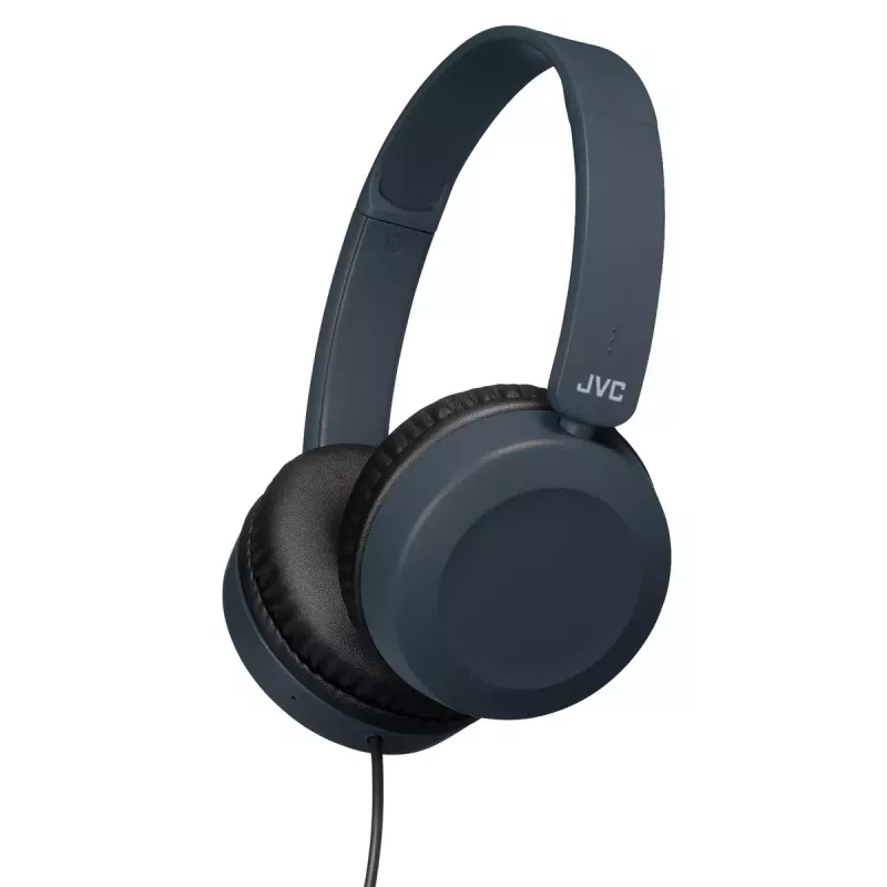 Headset JVC Powerful Sound com fios on ear azul