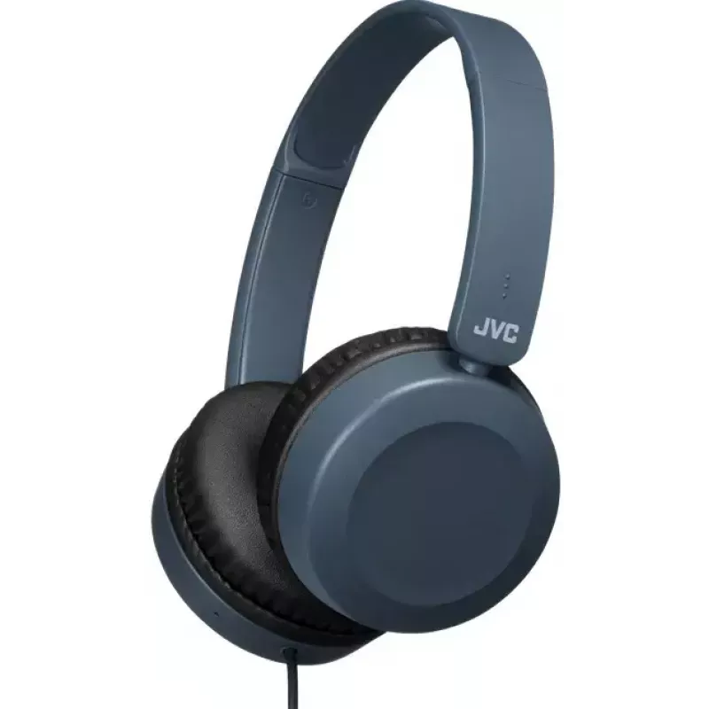 Headset JVC Powerful Sound com fios on ear azul