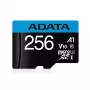 Memória flash MicroSDXC ADATA 256 GB UHS‑I Class 10 V10 (leitura 100 MB/s, escrita 25 MB/s) com adaptador SD