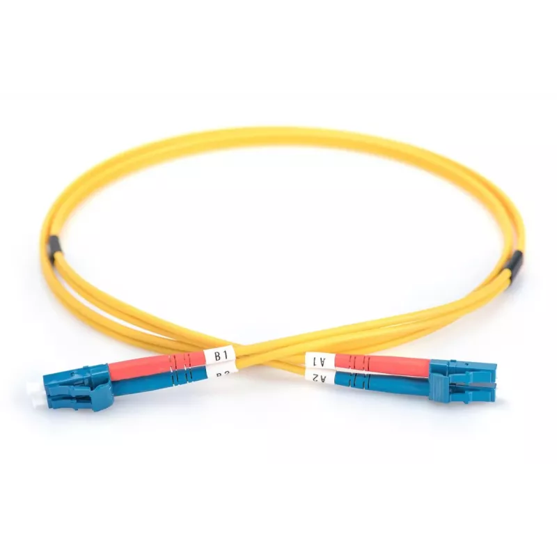 Cabo de patch de fibra ótica DIGITUS, LC para LC OS2, monomodo 09/125 µm, duplex, comprimento 5m