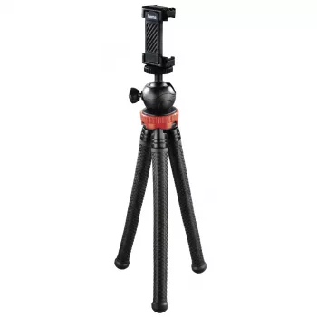 Tripé Hama „FlexPro“ para smartphone/action camera 3 pernas preto, vermelho