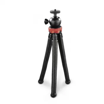 Tripé Hama „FlexPro“ para smartphone/action camera 3 pernas preto, vermelho