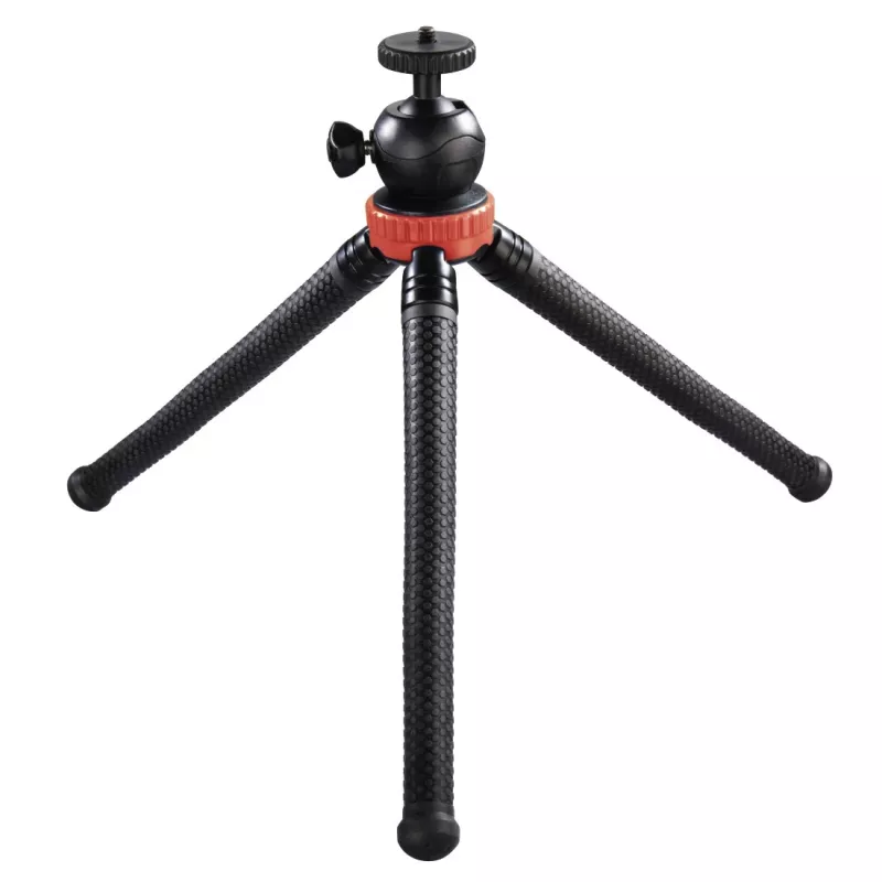 Tripé Hama „FlexPro“ para smartphone/action camera 3 pernas preto, vermelho