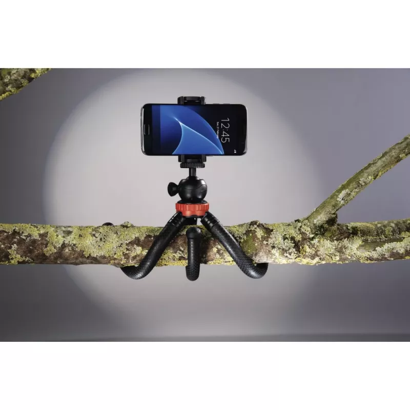 Tripé Hama „FlexPro“ para smartphone/action camera 3 pernas preto, vermelho