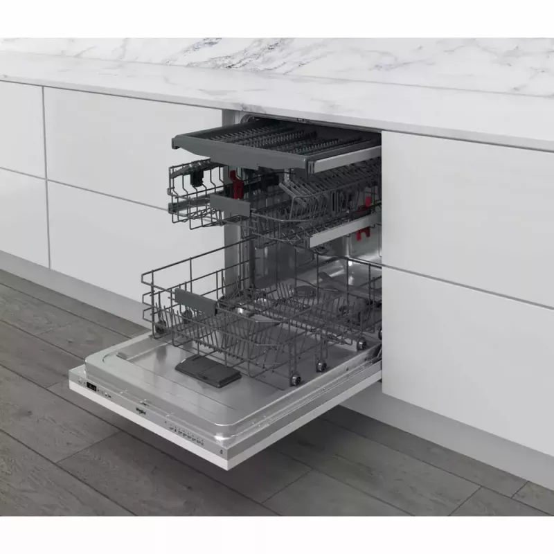 Máquina de lavar loiça semi-integrada WHIRLPOOL WIC 3C26 F — 60 cm, 14 conjuntos de louça, 46 dB, classe energética E