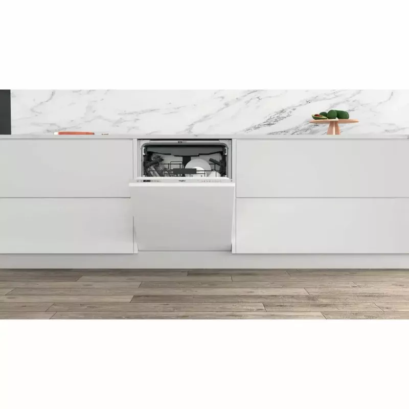 Máquina de lavar loiça semi-integrada WHIRLPOOL WIC 3C26 F — 60 cm, 14 conjuntos de louça, 46 dB, classe energética E