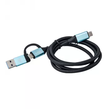 Cabo USB-C para USB-C com adaptador USB 3.0 integrado i-tec C31USBCACBL