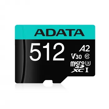 Memória flash ADATA 512GB MicroSDXC Class 10 Premier Pro