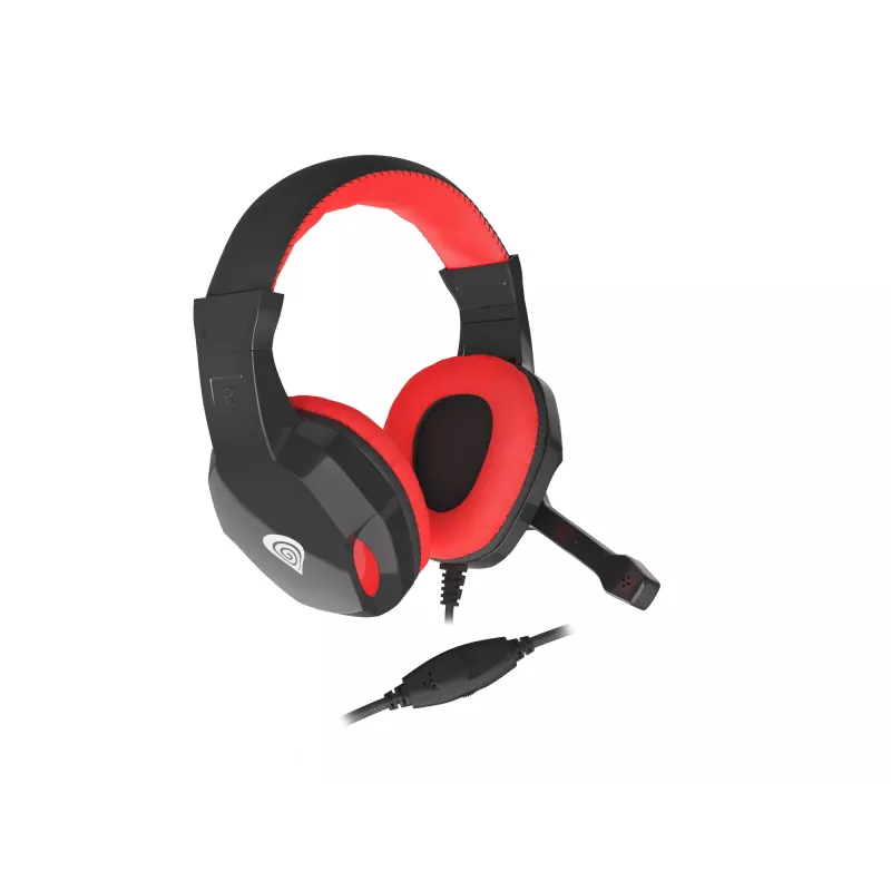 Headset GENESIS Argon 110 com fios head-band gaming preto, vermelho