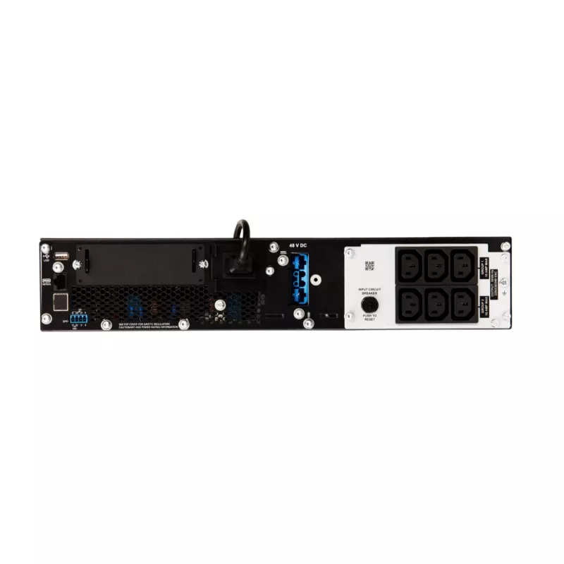 APC Smart-UPS On-Line, 1500VA/1500W, Rackmount 2U, 230V, 6 saídas C13 IEC, SmartSlot, autonomia estendida, com kit de calhas