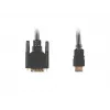 Adaptador de cabo de vídeo LANBERG HDMI Type-A (macho) para DVI-D (macho), 1,8 m, preto, resolução máx. 1920 x 1200