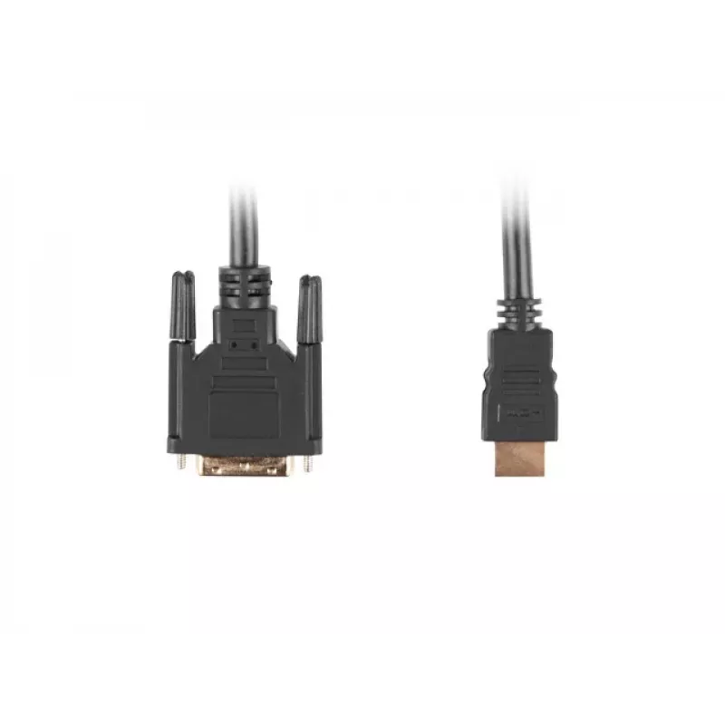 Adaptador de cabo de vídeo LANBERG HDMI Type-A (macho) para DVI-D (macho), 1,8 m, preto, resolução máx. 1920 x 1200