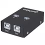 Manhattan 162005 comutador USB 2.0 automático de partilha, 2 portas, 480 Mbps