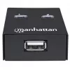 Manhattan 162005 comutador USB 2.0 automático de partilha, 2 portas, 480 Mbps